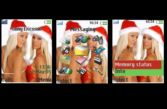 tema navidad sony ericsson w380